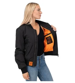 veste - BOMBER - vetement femme - Toile - Noir - Bombers original