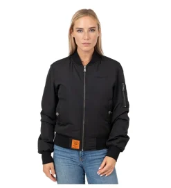 veste - BOMBER - vetement femme - Toile - Noir - Bombers original