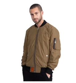 veste - BOMBER - vetement homme - Nylon - Marron - Bombers original