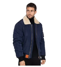 veste - BOMBER - vetement homme - Textile - Bleu Marine - Bombers original