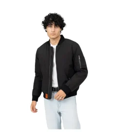 veste - BOMBER - vetement homme - Toile - Noir - Bombers original