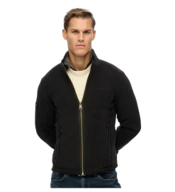 veste - IMPERMEABLE - vetement homme - Coton - Noir - Superdry