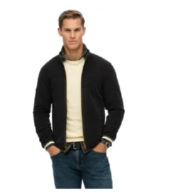 veste - IMPERMEABLE - vetement homme - Coton - Noir - Superdry
